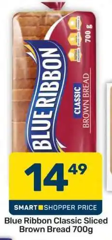 Pick n Pay Hypermarket BLUE RIBBON CLASSIC SLICED BROWN BREAD 700g offer