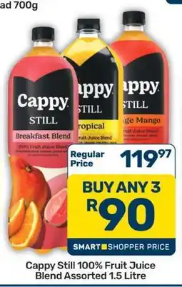 Pick n Pay Hypermarket Cappy Still 100% Fruit Juice Blend Assorted 1.5 Litre offer