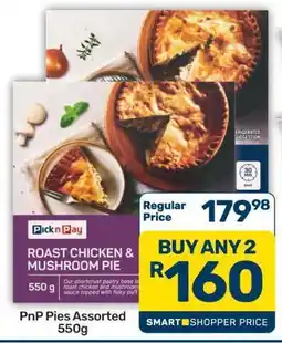 Pick n Pay Hypermarket PnP Pies Assorted 550g offer