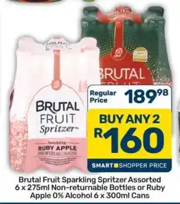 Pick n Pay Hypermarket Brutal Fruit Sparkling Spritzer Assorted offer