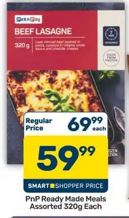 Pick n Pay Hypermarket PnP Ready Made Meals Assorted 320g Each offer