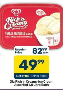 Pick n Pay Hypermarket OLA Rich 'n Creamy Ice Cream offer