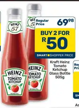 Pick n Pay Hypermarket Kraft Heinz Tomato Ketchup Glass Bottle 505g offer