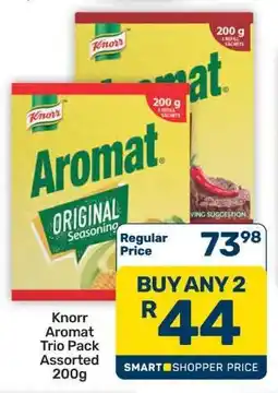Pick n Pay Hypermarket Knorr Aromat Trio Pack Assorted 200g offer