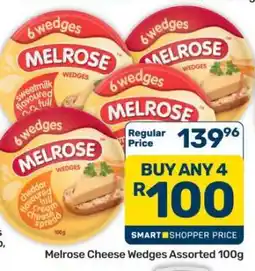 Pick n Pay Hypermarket Melrose Cheese Wedges Assorted 100g offer