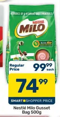 Pick n Pay Hypermarket Nestlé Milo Gusset Bag 500g offer