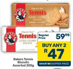 Pick n Pay Hypermarket Bakers Tennis Biscuits Assorted 200g offer