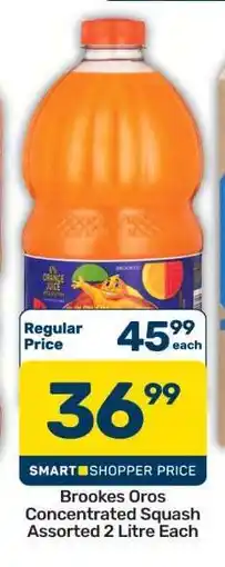 Pick n Pay Hypermarket Brookes Oros Concentrated Squash Assorted 2 Litre Each offer