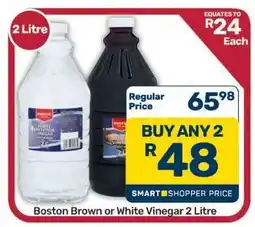 Pick n Pay Hypermarket Boston Brown or White Vinegar 2 Litre offer