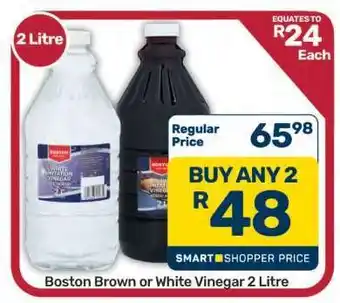 Pick n Pay Hypermarket Boston Brown or White Vinegar 2 Litre offer