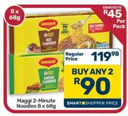 Pick n Pay Hypermarket Maggi 2-Minute Noodles 8 x 68g offer