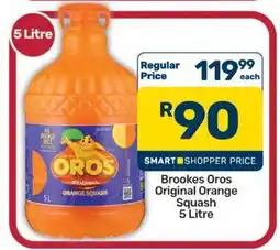 Pick n Pay Hypermarket Brookes Oros Original Orange Squash 5 Litre offer