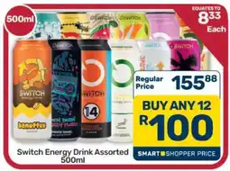 Pick n Pay Hypermarket Switch Energy Drink Assorted 500ml offer