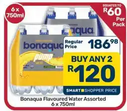 Pick n Pay Hypermarket Bonaqua Flavoured Water Assorted 6 x 750ml offer