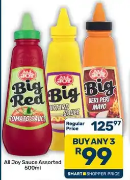 Pick n Pay Hypermarket All Joy Sauce Assorted 500ml offer