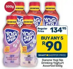 Pick n Pay Hypermarket Danone Yogi Sip Drinking Yoghurt Assorted 500g offer