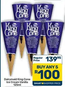 Pick n Pay Hypermarket Dairymaid King Cone Ice Cream Vanilla 125ml offer
