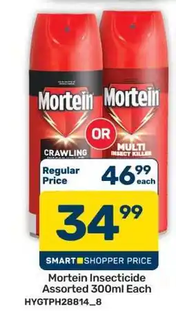 Pick n Pay Hypermarket Mortein Insecticide Assorted-300ml Each offer