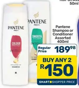Pick n Pay Hypermarket Pantene Shampoo or Conditioner Assorted 400ml offer