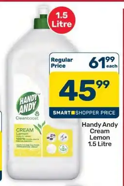 Pick n Pay Hypermarket Handy Andy Cream Lemon 1.5 Litre offer