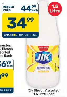 Pick n Pay Hypermarket Jik Bleach Assorted 1.5 Litre Each offer