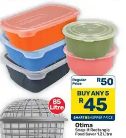 Pick n Pay Hypermarket Otima Snap-It Rectangle Food Saver 1.2 Litre offer