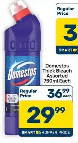 Pick n Pay Hypermarket Domestos Thick Bleach Assorted 750ml offer