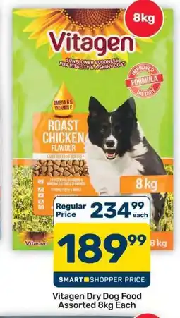 Pick n Pay Hypermarket Vitagen Dry Dog Food Assorted 8kg Each offer