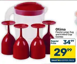 Pick n Pay Hypermarket Otima Fiesta Large Jug and 4 Wine Cup Combo offer