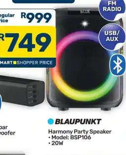 Pick n Pay Hypermarket BLAUPUNKT Harmony Party Speaker offer