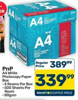 Pick n Pay Hypermarket PnP A4 White Photocopy Paper Box offer