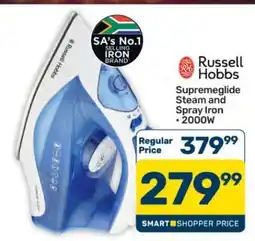 Pick n Pay Hypermarket Russell Hobbs Supremeglide Steam and Spray Iron offer
