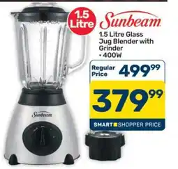 Pick n Pay Hypermarket Sunbeam 1.5 Litre Glass Jug Blender with Grinder offer