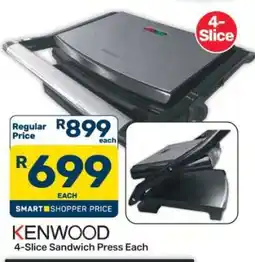 Pick n Pay Hypermarket KENWOOD 4-Slice Sandwich Press offer
