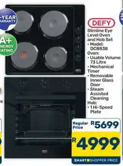 Pick n Pay Hypermarket DEFY Slimline Eye Level Oven and Hob Set offer