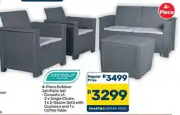 Pick n Pay Hypermarket 4-Piece Outdoor Jab Patio Set offer