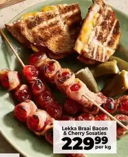 Food Lover's Market Lekka braai bacon & cherry sosaties offer