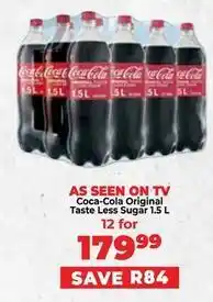 Food Lover's Market Coca cola - original taste less sugar offer