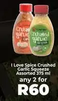 Food Lover's Market Crushed garlic squeeze offer