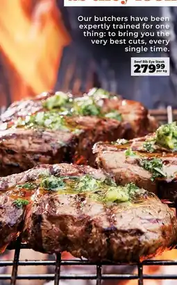 Food Lover's Market Beef rib eye steak offer