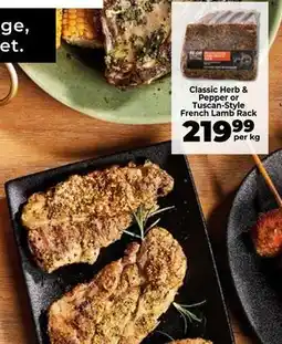 Food Lover's Market Classic herb & pepper or tuscan-style french rack offer