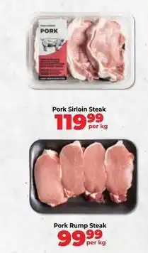 Food Lover's Market Pork sirloin steak offer