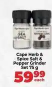 Food Lover's Market Cape herb & spice salt & pepper grinder set offer