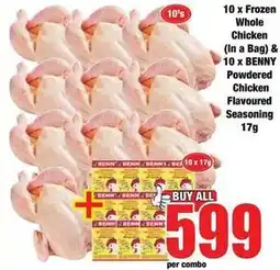 Boxer Frozen - whole chicken & powdered chicken flavoured seasoning offer