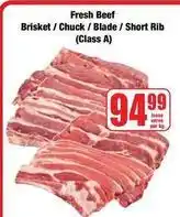 Boxer Fresh beef brisket / chuck / blade / short rib (class a) offer