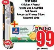 Boxer Clover - chicken / french polony & processed cheese slices offer