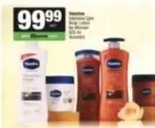 Spar Vaseline - intensive care body lotion offer