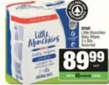 Spar Spar - little munchkin baby wipes offer