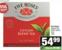 Spar Five roses - ceylon blend tea offer