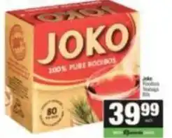 Spar Joko - 100% pure rooibos teabags offer